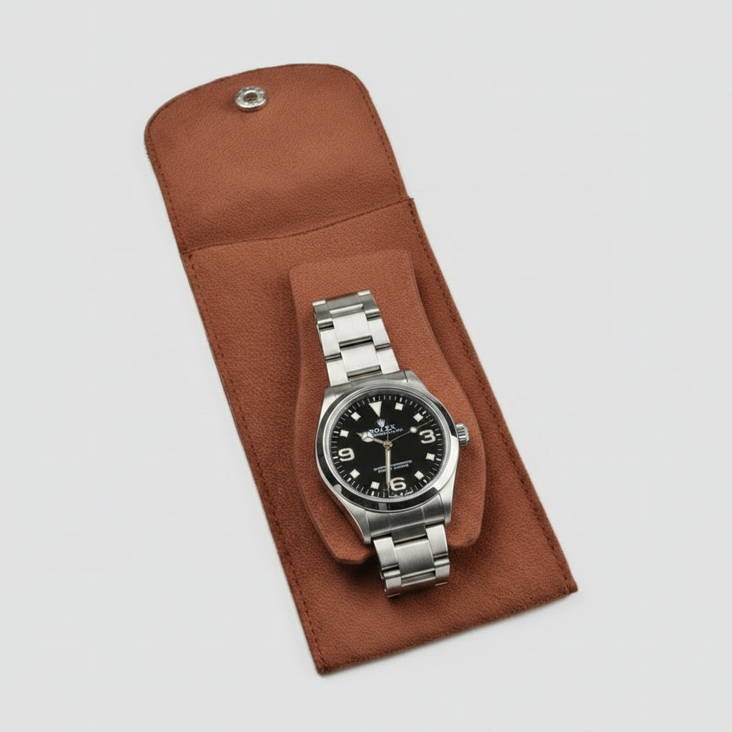 Luxury Watch Pouch Tan