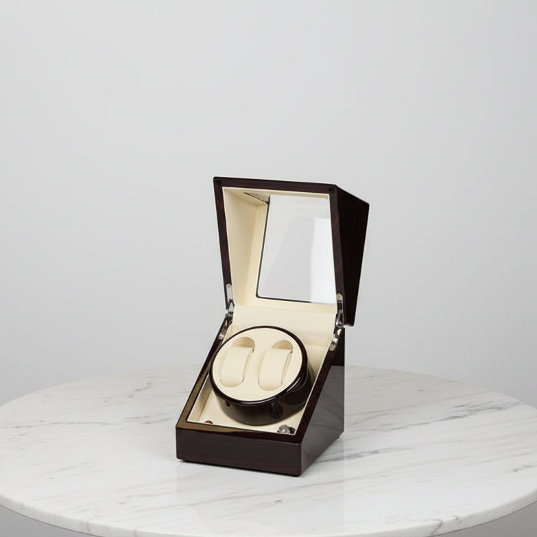 Watch Winder WOOD Brown/White