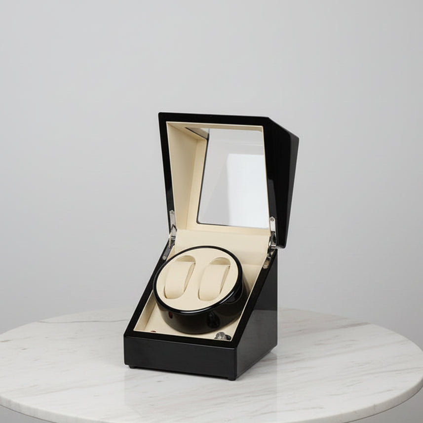 Watch Winder WOOD Black/White